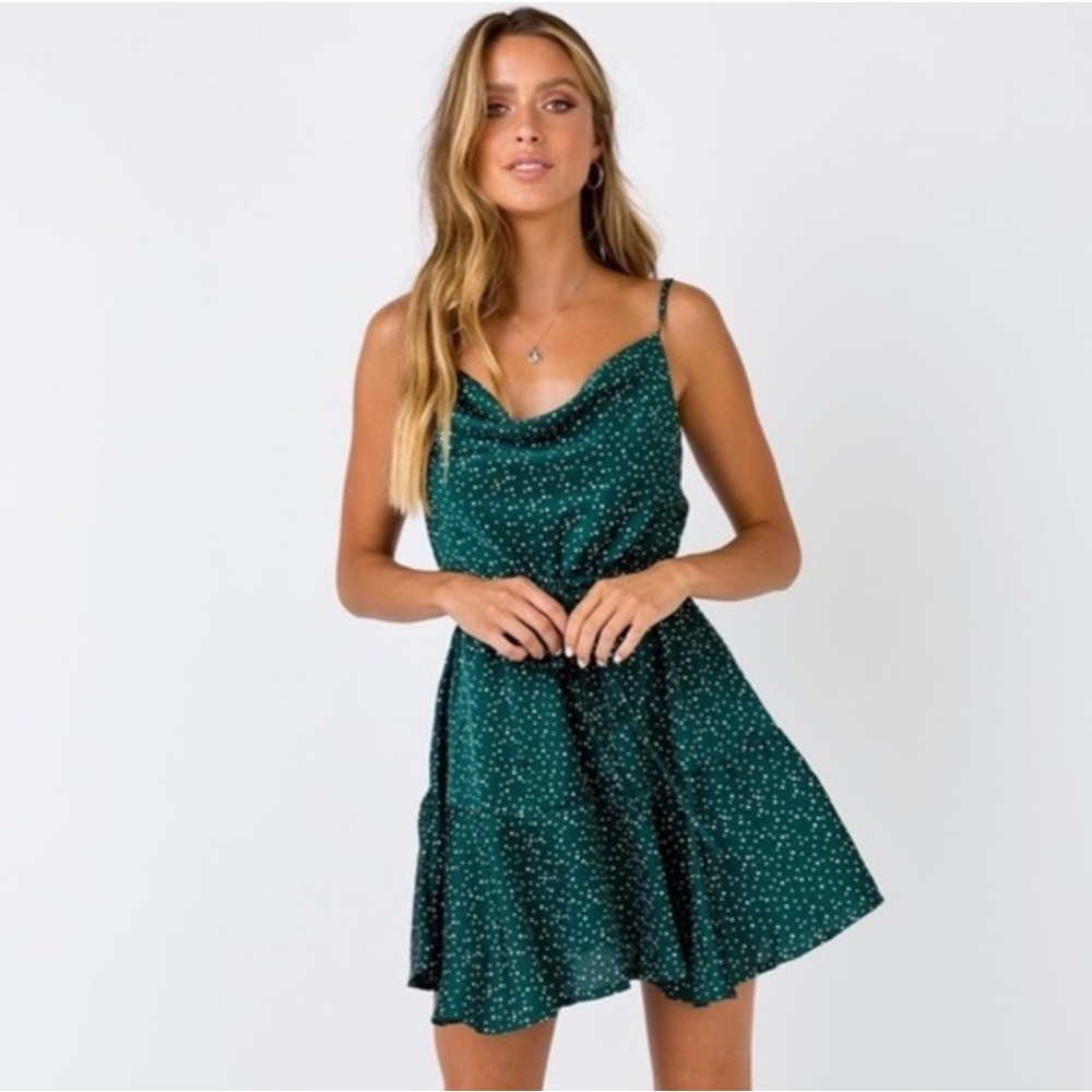Princess Polly Daizie Mini Dress in Green